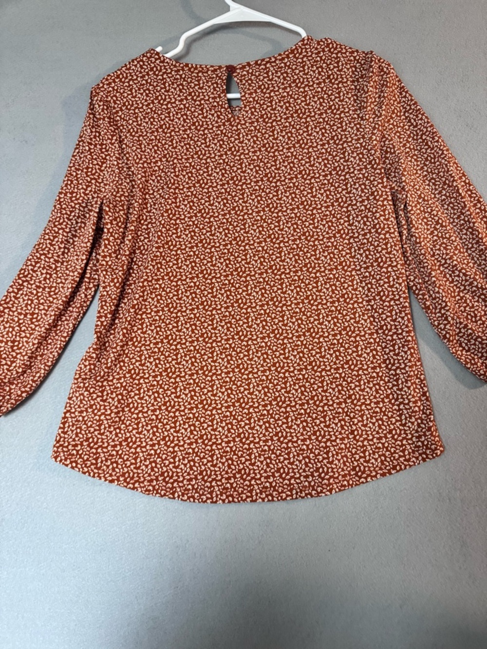 Adrianna Papell Rust Long Sleeve Blouse - Picture 8 of 8